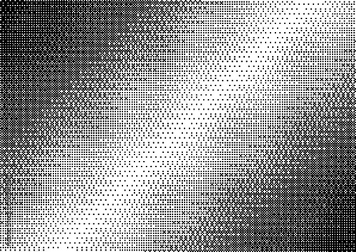 Dither bitmap texture. 8 bit electronic arcade game graphic, horizontal frame with noise diffusion effect. Vector background of game pixel texture retro illustration