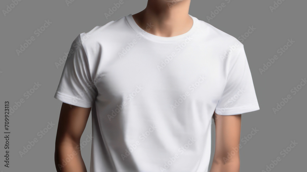 man person in white t shirt for mockup template man person in white t shirt for mockup template