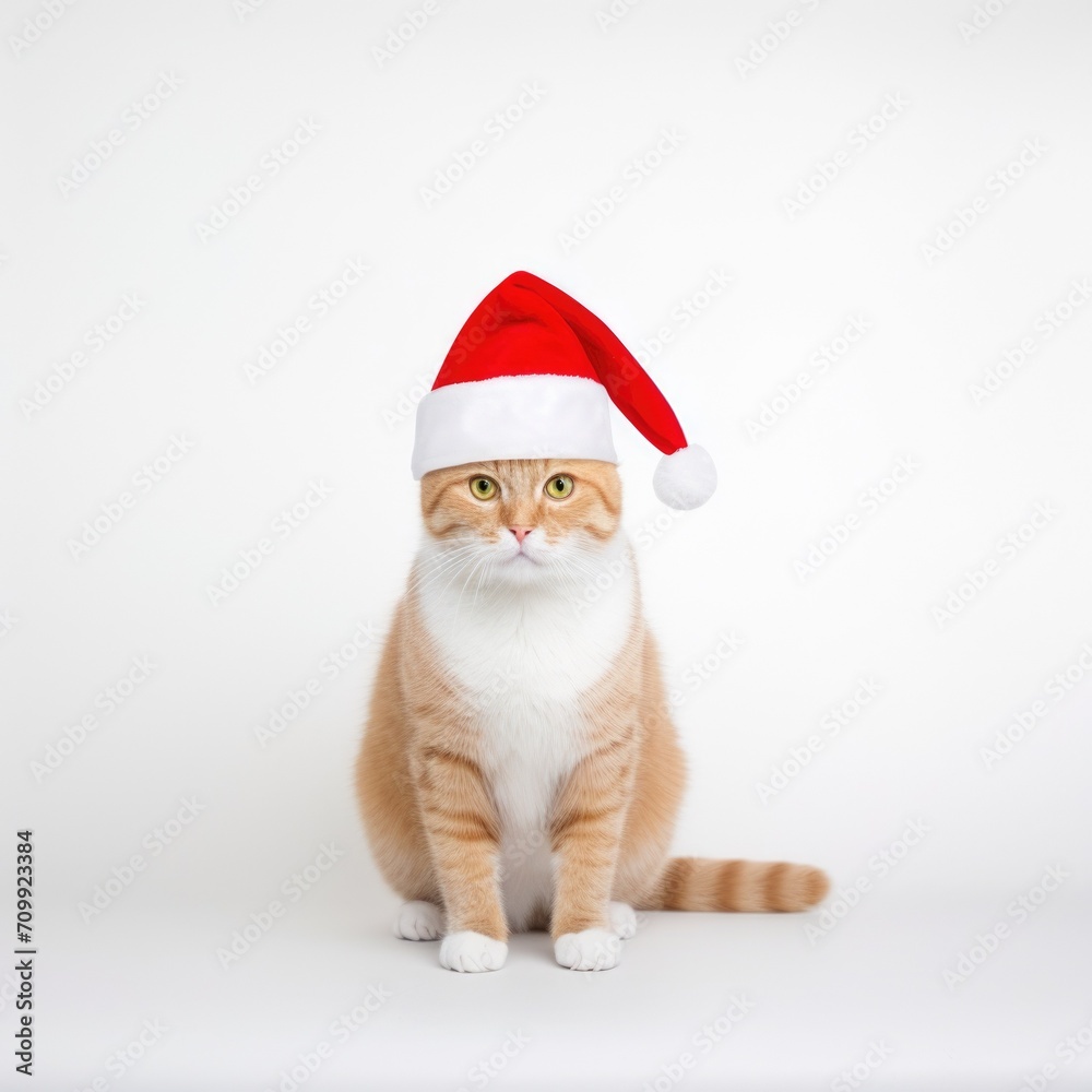 Portrait of a cat in beautiful New Year's clothes Portrait of a cat in beautiful New Year's clothes