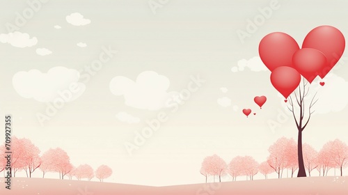 Romantic Valentines Day Card with Elegant Vector Illustration on Isolated Background - Perfect for Greetings, Invitations, and Celebration Designs.