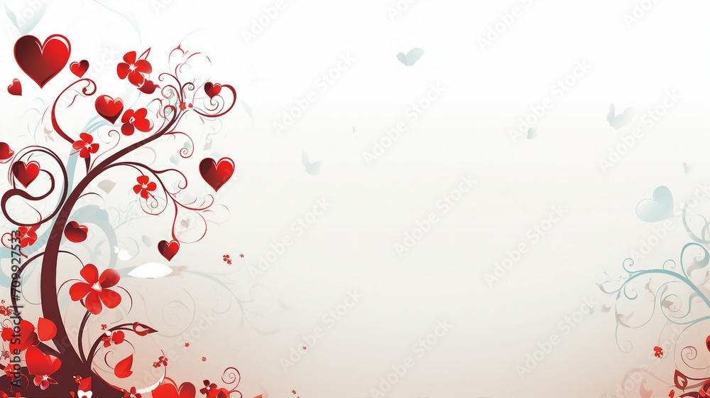Romantic Valentines Day Card with Elegant Vector Illustration on Isolated Background - Perfect for Greetings, Invitations, and Celebration Designs.