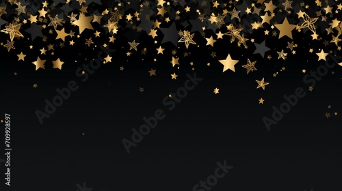 Elegant Vector Christmas Background with Snowflakes, Gold Balls, and Confetti. Perfect for Festive Promotions and Holiday Greetings. Copy-Space Included.