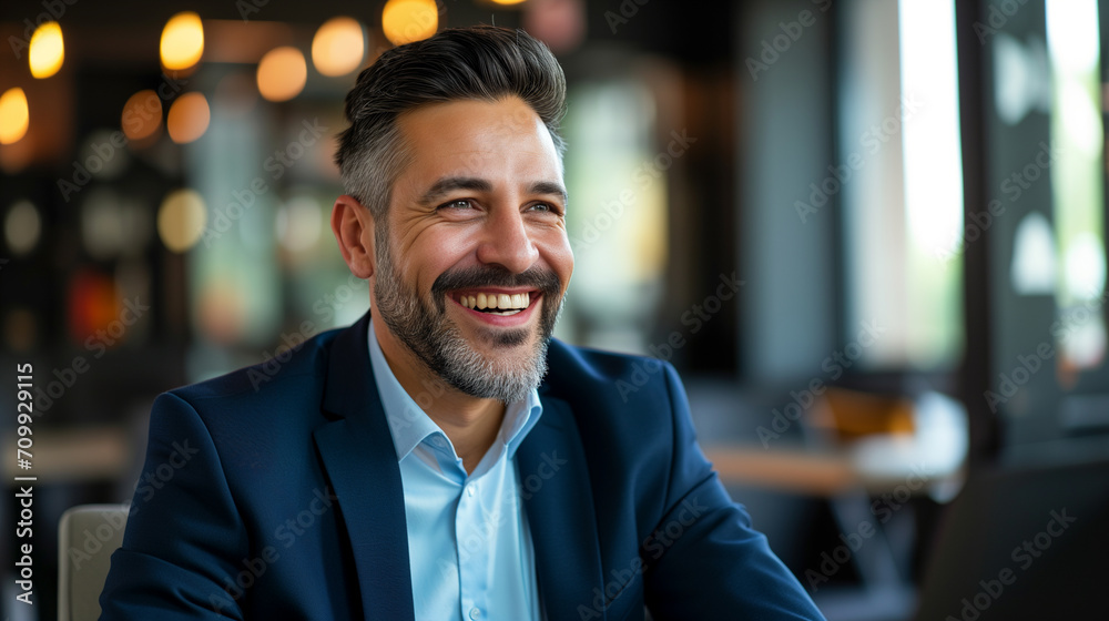 Senior Male Executive Smiling