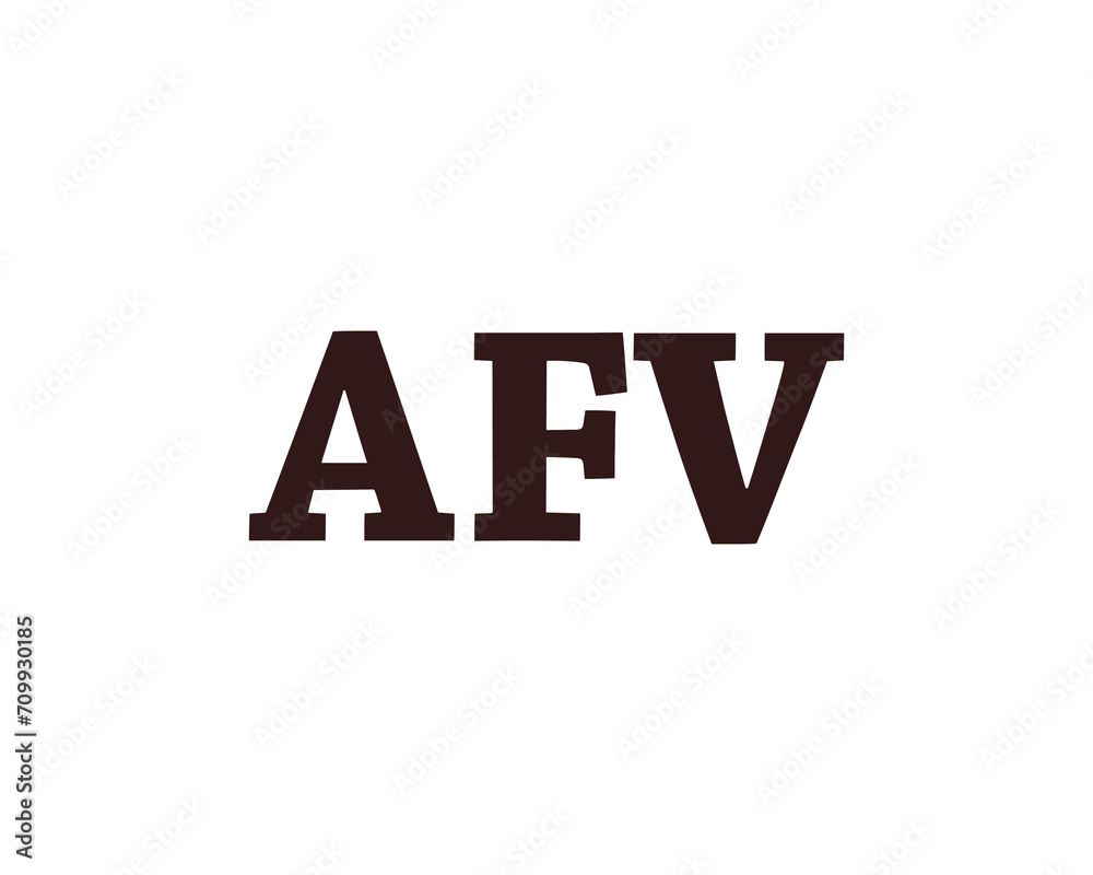 AFV LOGO DESIGN VECTOR TEMPLATE AFV LOGO DESIGN VECTOR TEMPLATE