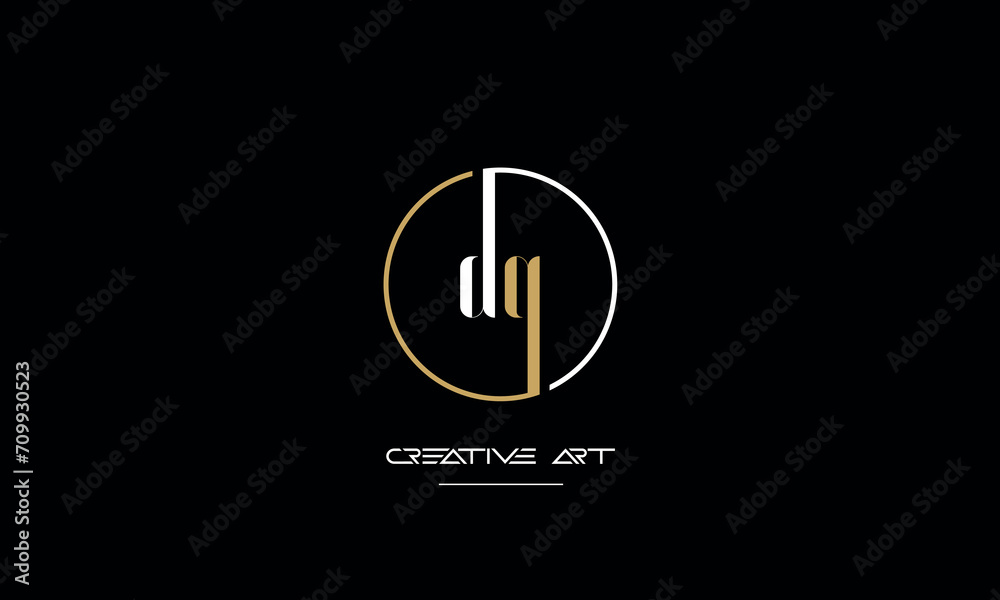 DQ, QD, D, Q abstract letters logo monogram DQ, QD, D, Q abstract letters logo monogram