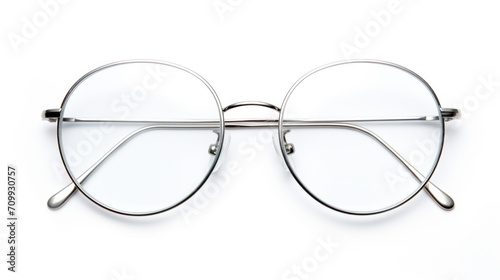 Prescription Glass Eyewear Frame Metal Frame Round Shape Swuare Frame Silver Pilot Frame Product Photography.
