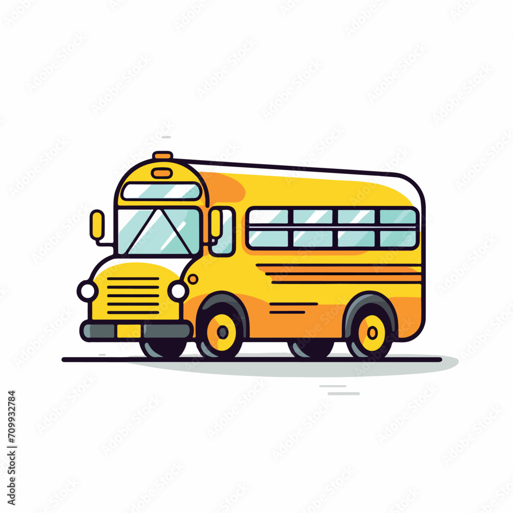 School bus in cartoon, doodle style. Isolated 2d vector illustration in logo, icon, sketch style, Eps 10. AI Generative School bus in cartoon, doodle style. Isolated 2d vector illustration in logo, icon, sketch style, Eps 10. AI Generative