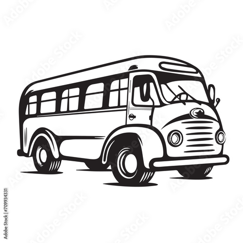 School  in cartoon, doodle style. Isolated 2d vector illustration in logo, icon, sketch style, Eps 10, black and white. AI Generative