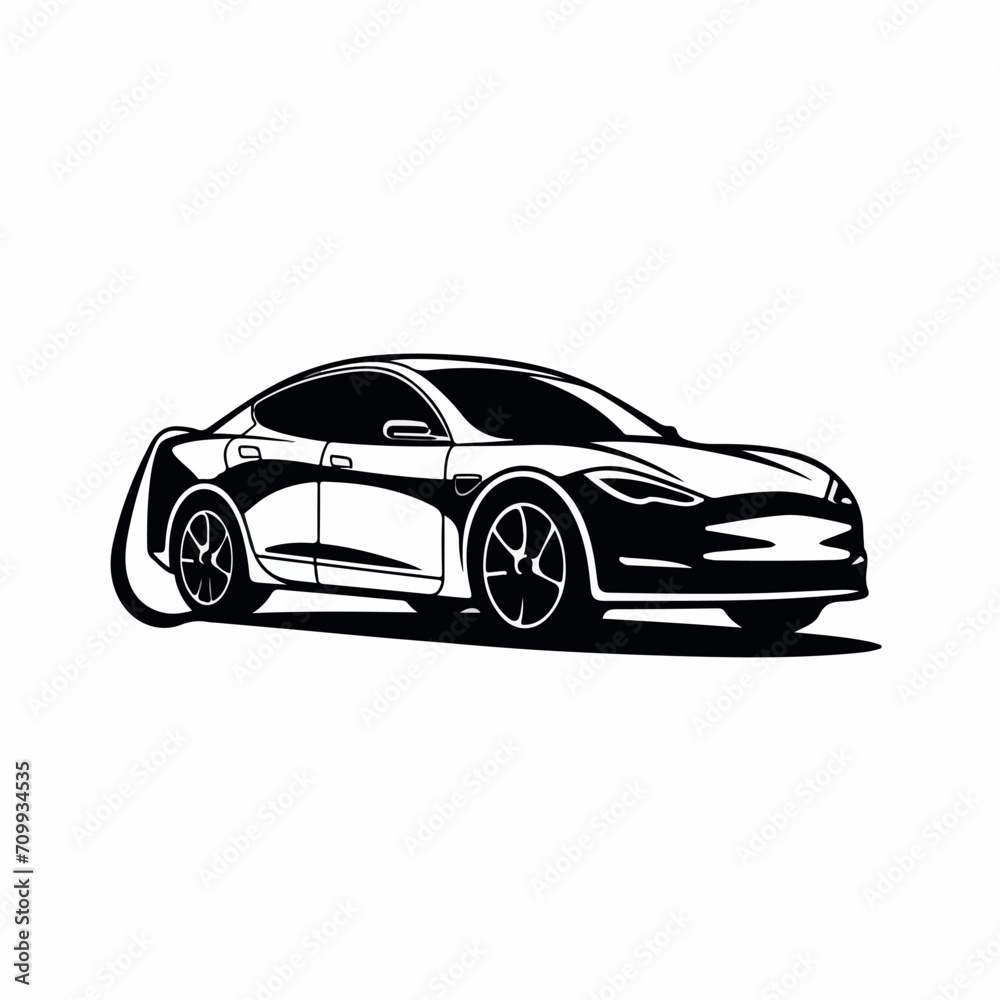 Electric car in cartoon, doodle style. Isolated 2d vector illustration in logo, icon, sketch style, Eps 10. AI Generative Electric car in cartoon, doodle style. Isolated 2d vector illustration in logo, icon, sketch style, Eps 10. AI Generative