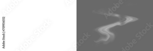 White color fog png. Fog isolated on transparent background. Fog cloud smoke effect. Realistic fog cloud smoke mist texture.  photo