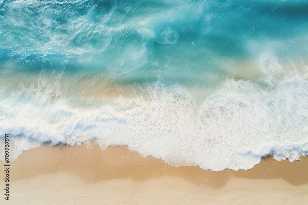 Soft blue ocean waves on the coastline with beautiful clean sand. nobody. Soft blue ocean waves on the coastline with beautiful clean sand. nobody.