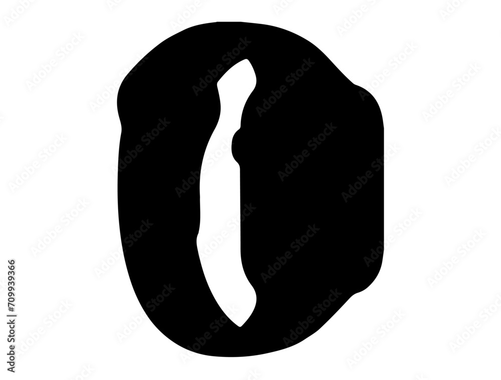 Watch silhouette vector art white background Watch silhouette vector art white background