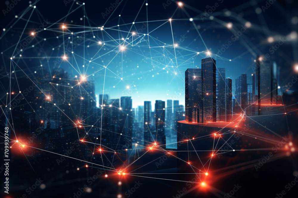 Obraz premium Futuristic Network