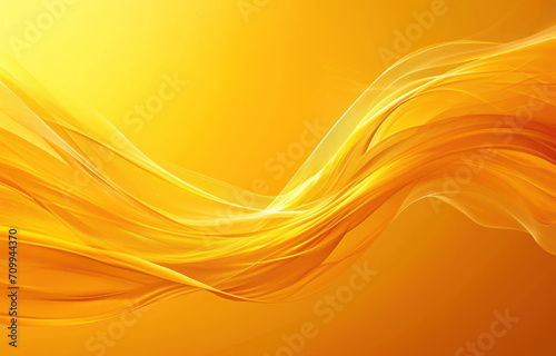 Abstract background with smooth lines in yellow blackground