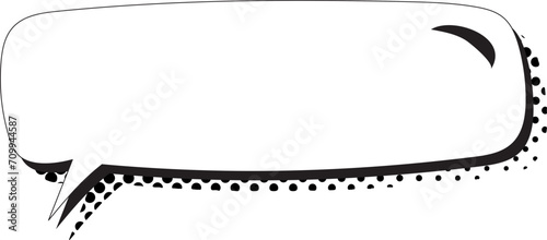 Speech bubbles. Halftone shadows. Comic cartoon bubble