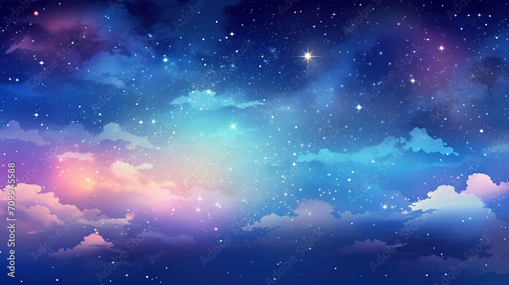 background with stars. Generative Ai background with stars. Generative Ai