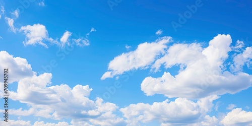 Blue sky with white clouds