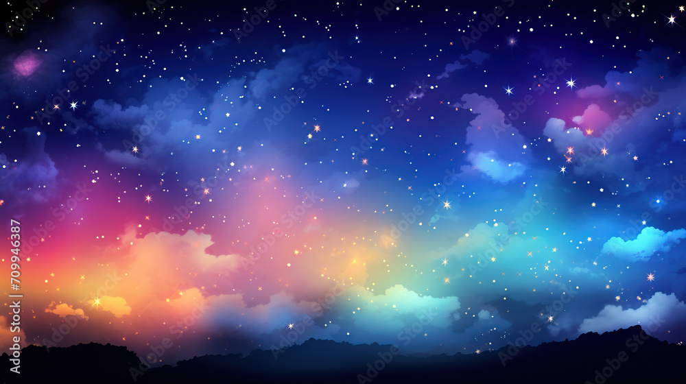 background with stars. Generative Ai background with stars. Generative Ai