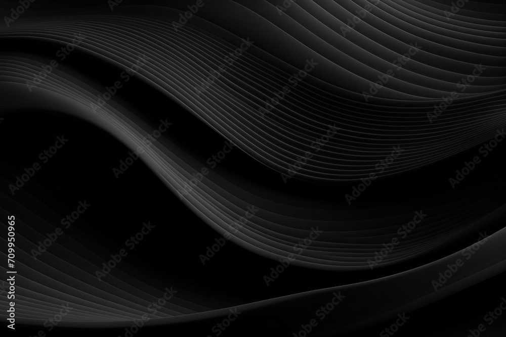 Monochrome Modernity: Black Abstract Background with Wavy Lines and Premium Stripe Texture for Business Banner Monochrome Modernity: Black Abstract Background with Wavy Lines and Premium Stripe Texture for Business Banner