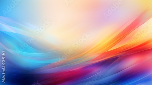 Colorful abstract wallpaper with waves. Abstract background, tissue or smoke. Aquamarine, yellow, red and orange, soft and dreamy atmosphere, plasma concept, dynamic colors, gradient, white background