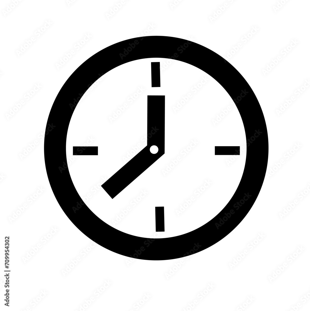 Time icon vector. Can be used as a symbol indicating time Time icon vector. Can be used as a symbol indicating time