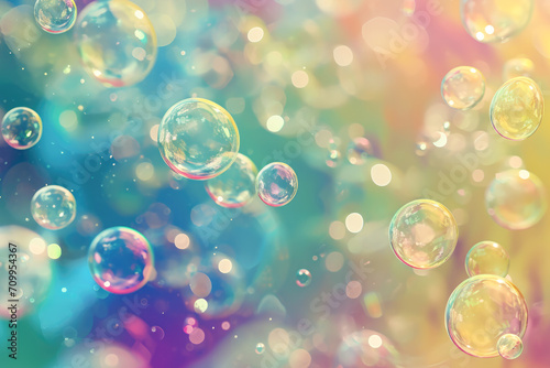 Abstract Desktop Background with Bubbles 