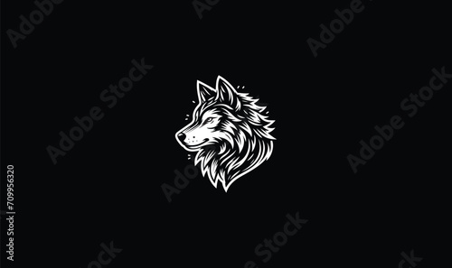 wolf logo, wolf face, wolf design,