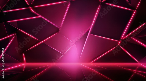 abstract glowing neon pink lines  digital background  
