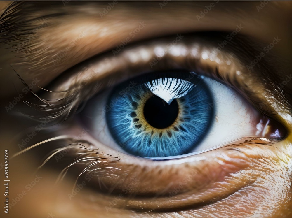 Fototapeta premium Close up of man eye
