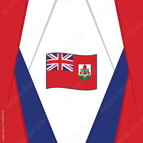 Bermuda Flag Abstract Background Design Template. Bermuda Independence Day Banner Social Media Post. Bermuda Background