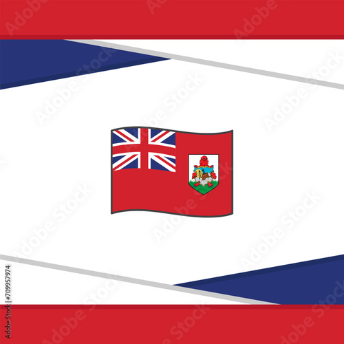 Bermuda Flag Abstract Background Design Template. Bermuda Independence Day Banner Social Media Post. Bermuda Vector