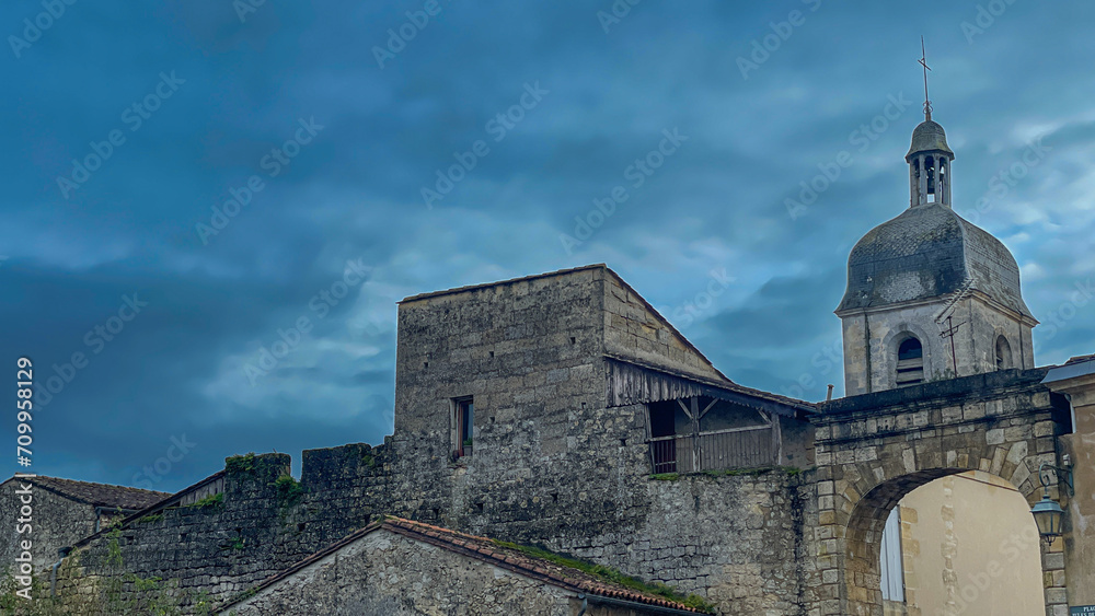 Old City of Rions village, France, Gironde, High quality photo Old City of Rions village, France, Gironde, High quality photo