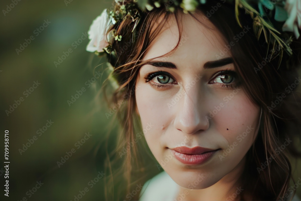 woman as a bride, summer wedding ceremony woman as a bride, summer wedding ceremony