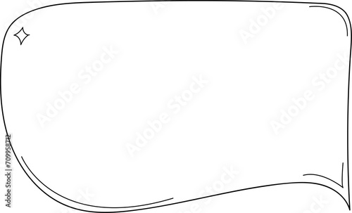 Hand drawn bubbles illustration on transparent background.
