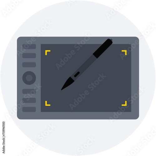 Graphic Tablet Vector Icon