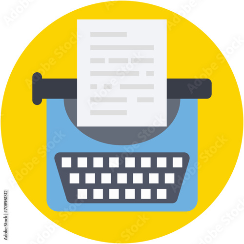 Typewriter Vector Icon photo