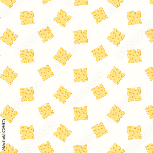 vector hand drawn cheese pieces vector seamless pattern realistic background