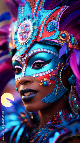 Colorful Carnival. Vibrant Parades And Costumes. © EwaStudio