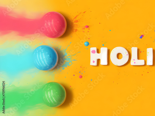 Holi wish template