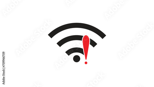 Internet error icon vector, no wifi signal, no internet signal vector icon isolated on white background in three different color concepts