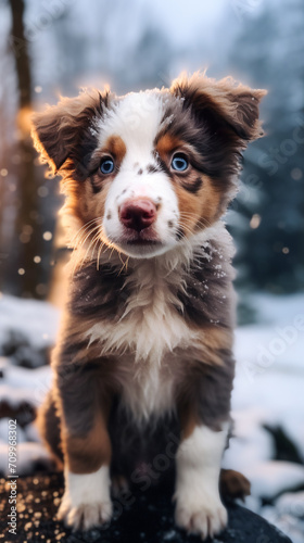 Happy little  puppy dog © EwaStudio
