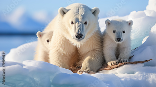 Polar Bear and Cub