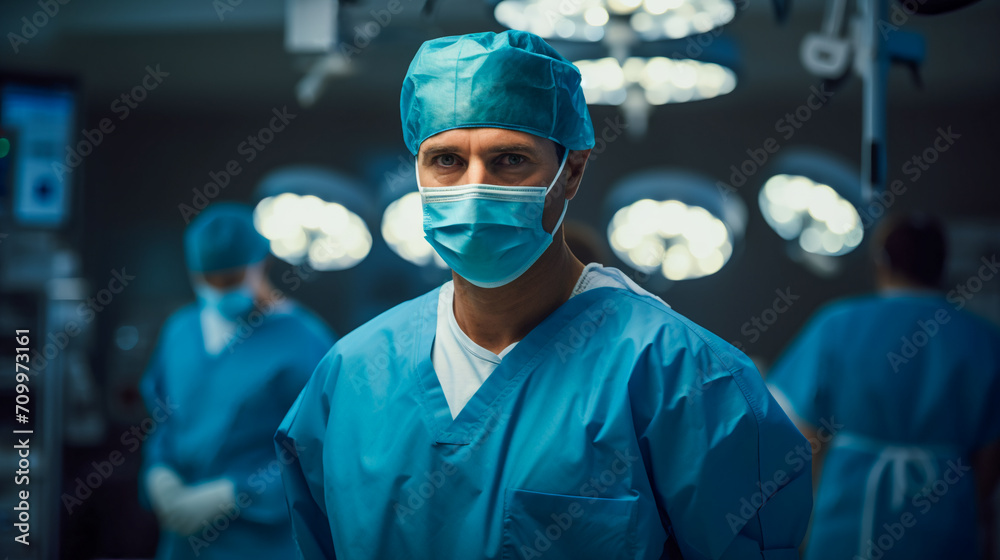 Portrait of a Surgeon in the Operating Room Portrait of a Surgeon in the Operating Room