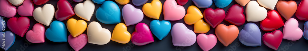 The Form of Hearts as a Background The Form of Hearts as a Background