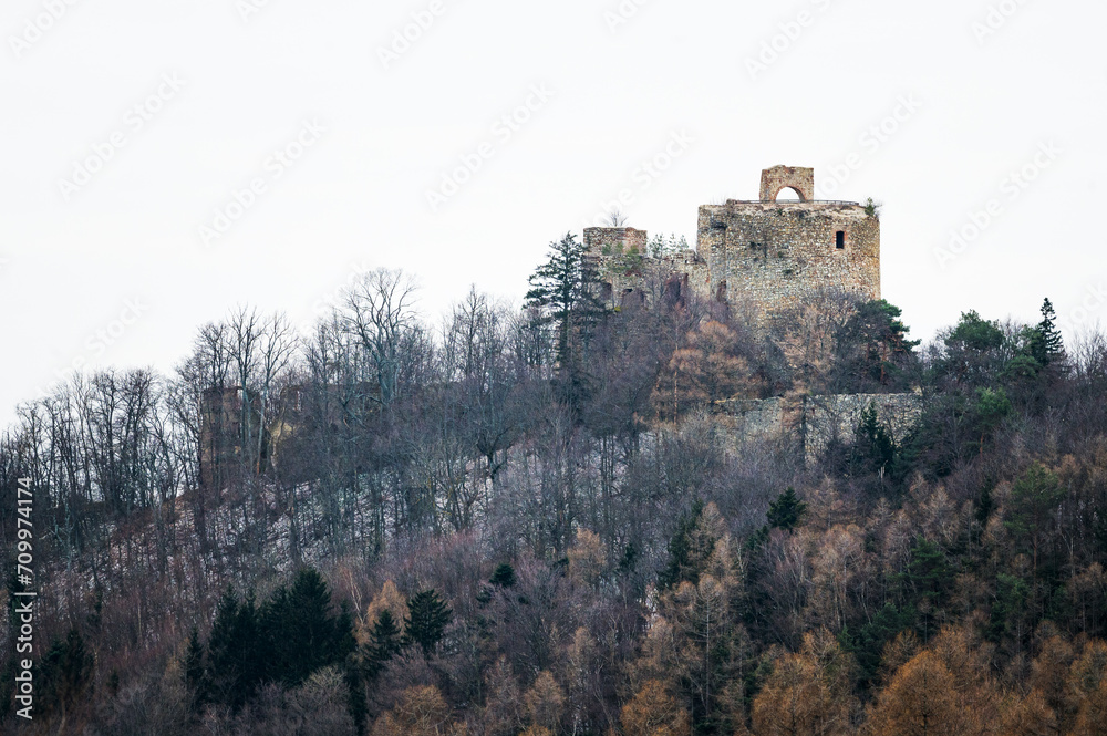 Ruins of castle Landsee in Burgenland Austria