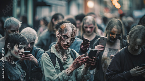 Zombies with Mobile Phones photo