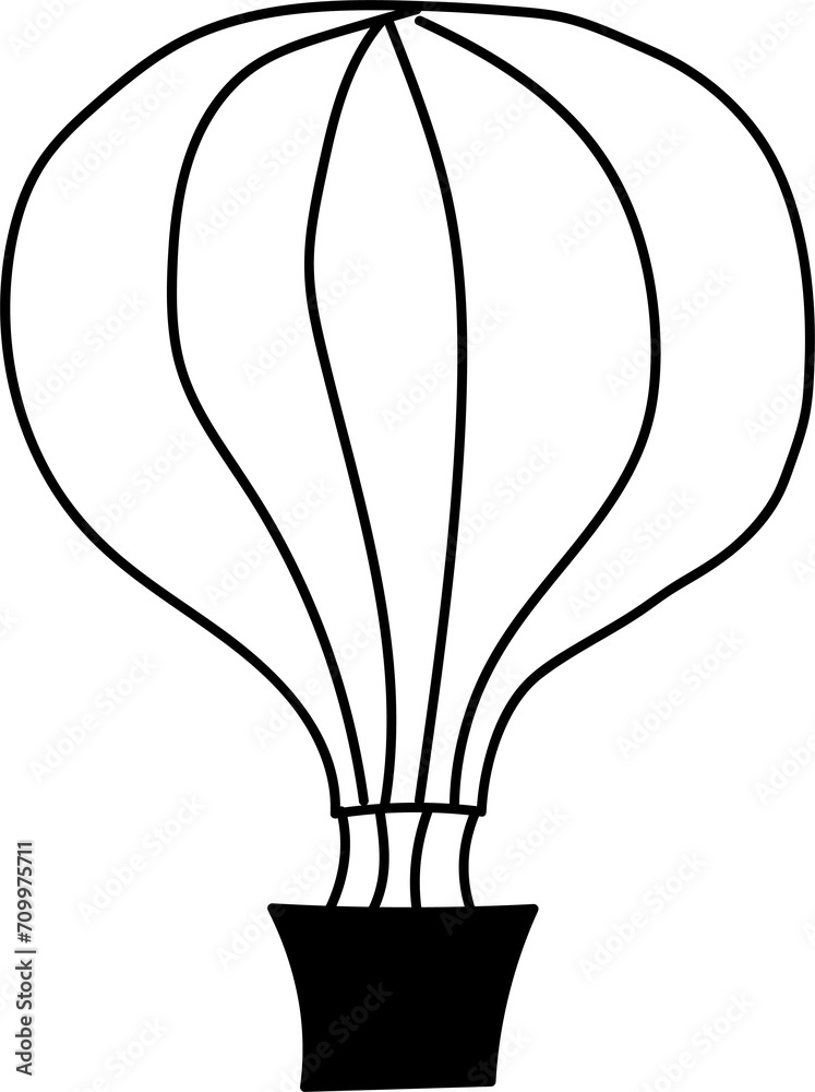 Hand drawn balloon illustration on transparent background.
Hand drawn balloon illustration on transparent background.