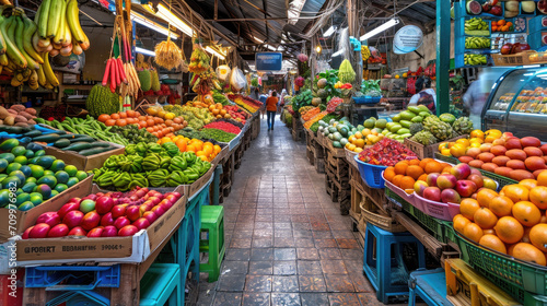 vegetables in a market © Panisa