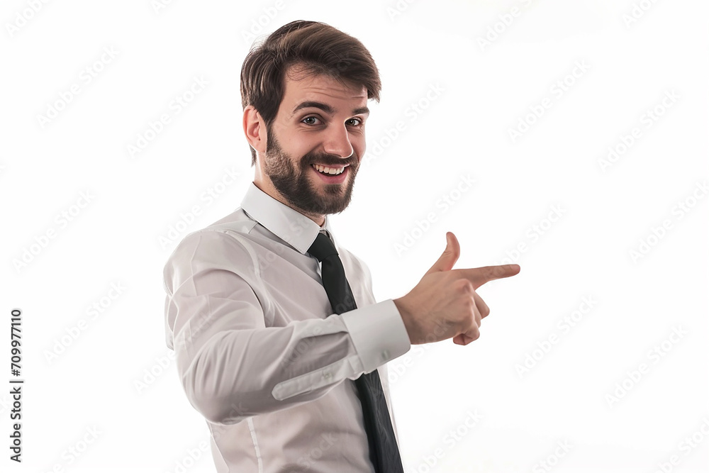 handsome businessman pointing at camera praising employee on white isolated background handsome businessman pointing at camera praising employee on white isolated background