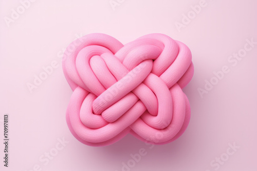 pink sea knot on pink background  © reddish